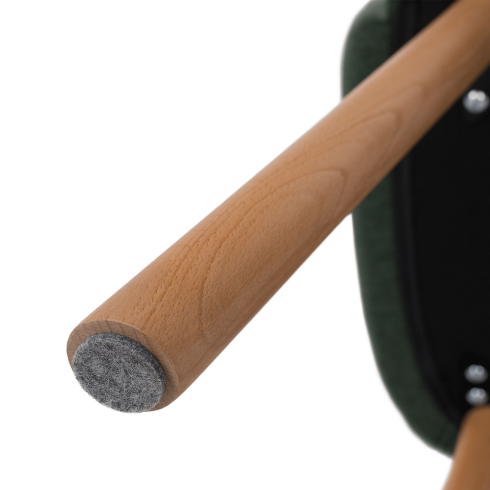 Designové křeslo, zelená/buk, PETRUS
