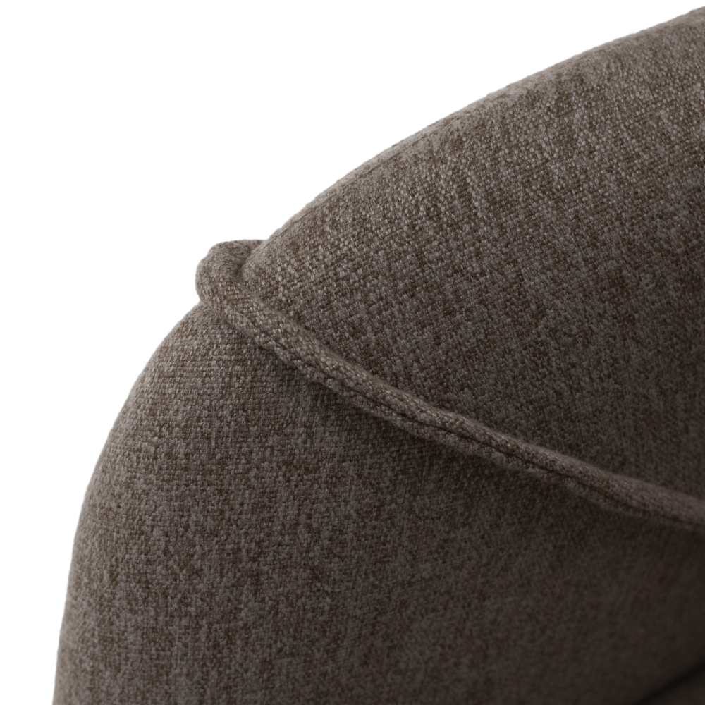 Designové křeslo, hnědá/buk, PETRUS