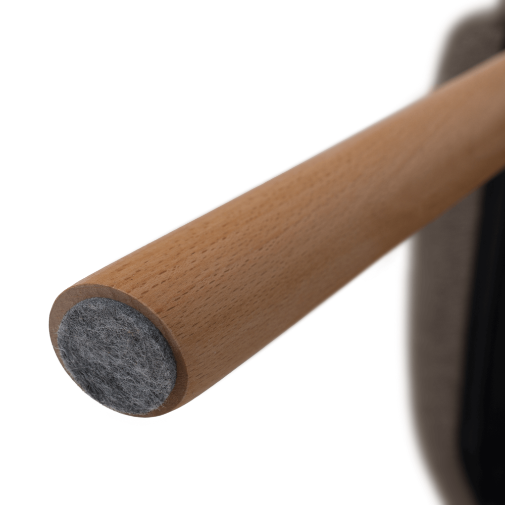Designové křeslo, hnědá/buk, PETRUS