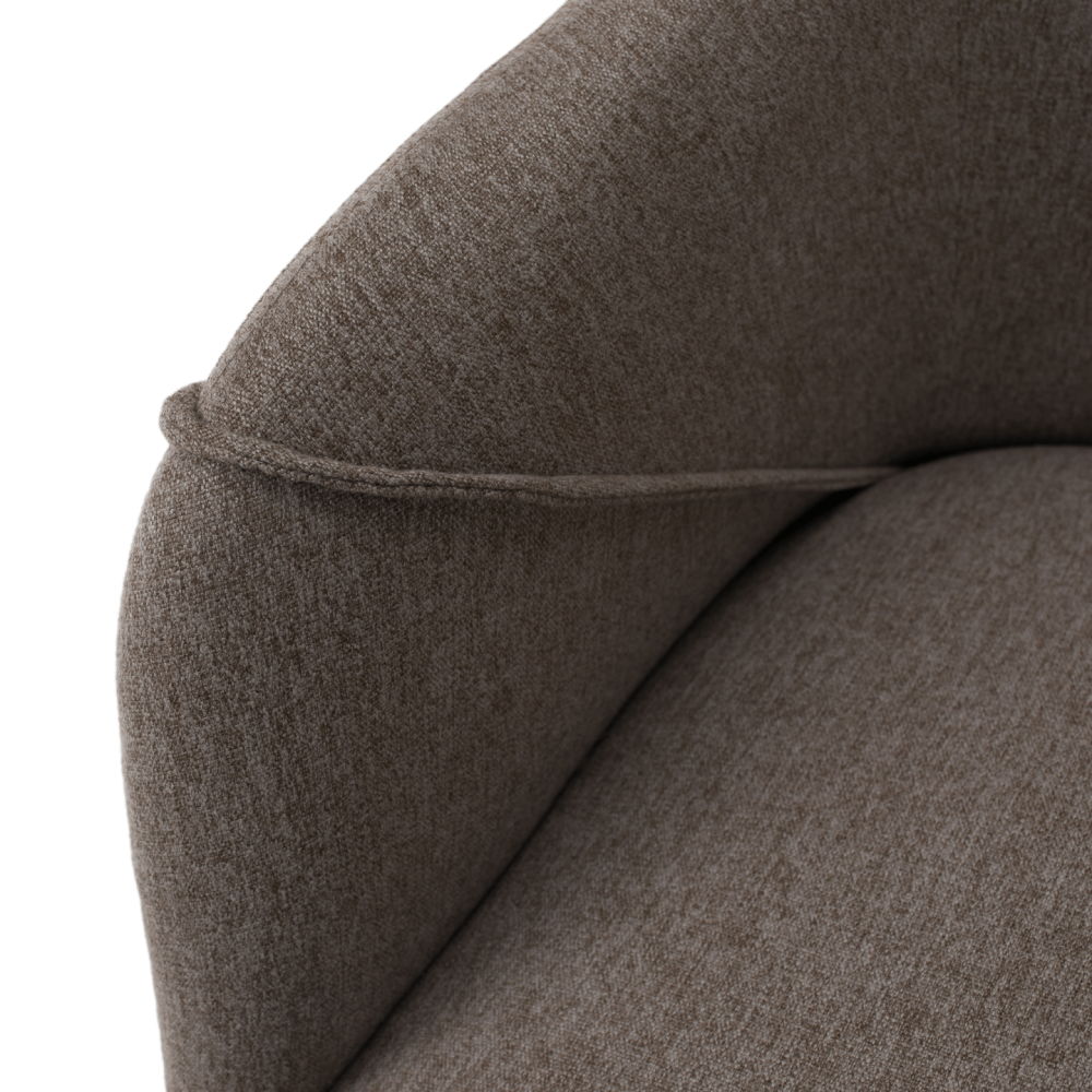Designové křeslo, hnědá/buk, PETRUS