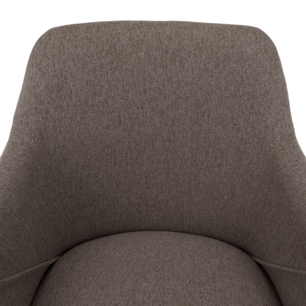 Designové křeslo, hnědá/buk, PETRUS