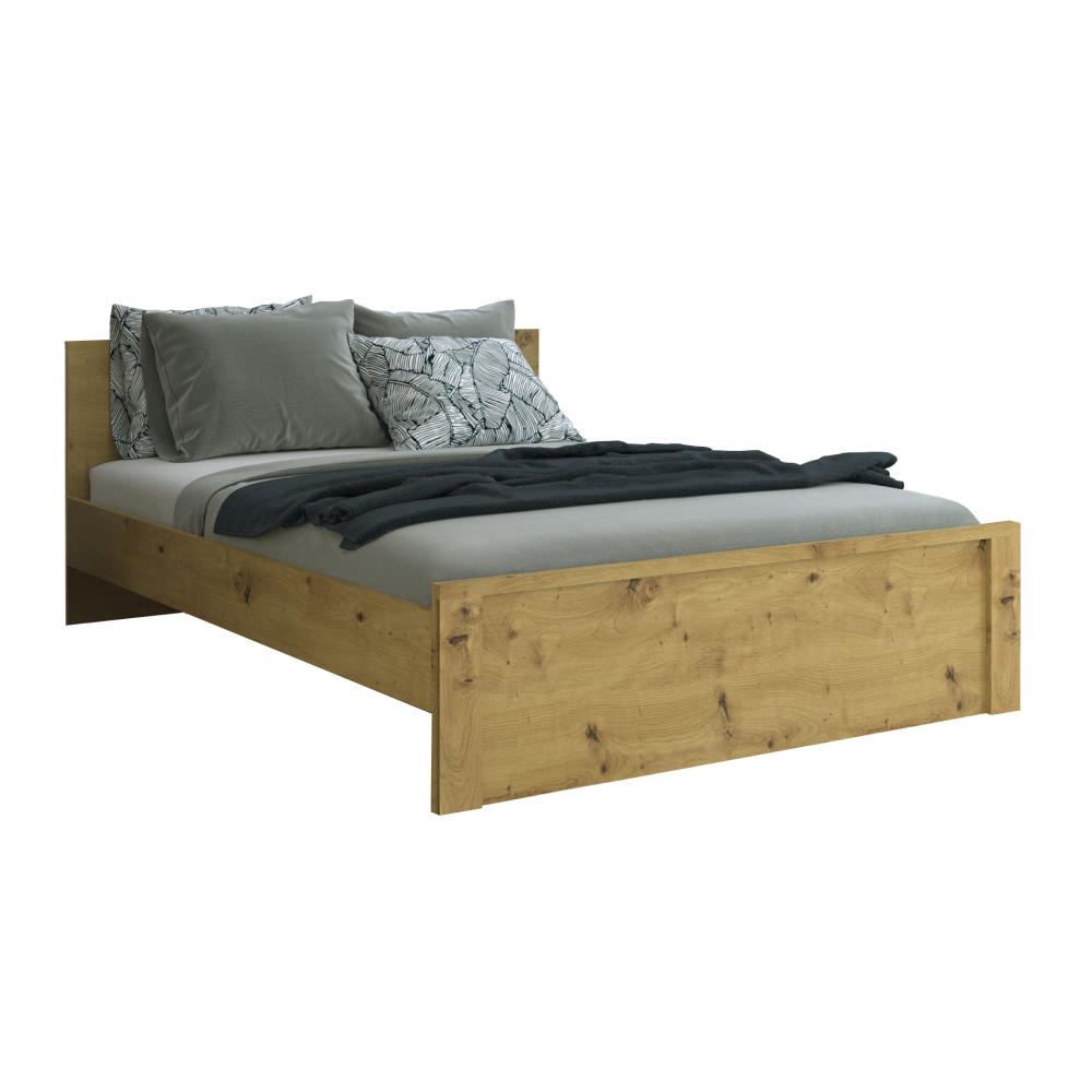 Postel, 140x200, dub artisan, AIRON