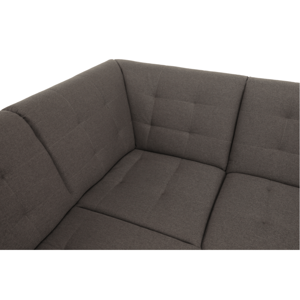 Sedací souprava, šedohnědá TAUPE, pravá, BRIDGET