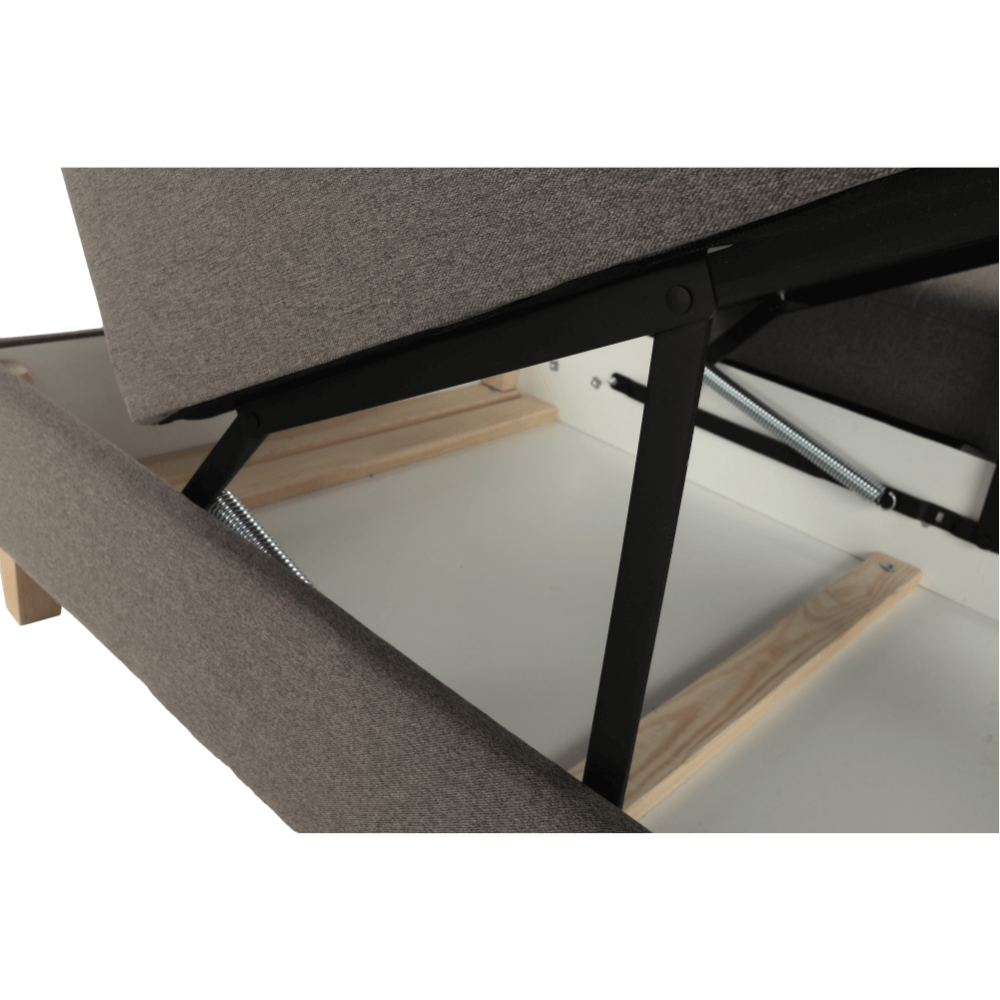 Sedací souprava, šedohnědá TAUPE, pravá, BRIDGET