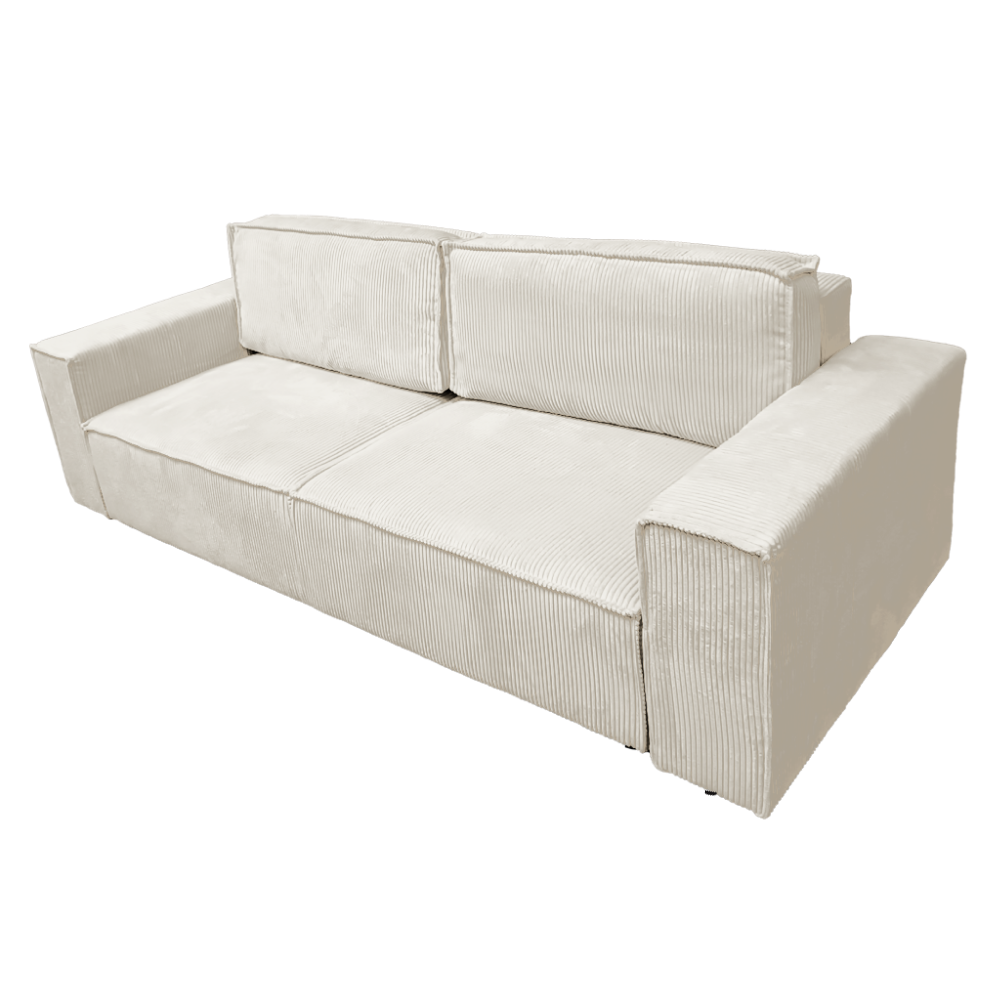 Rozkládací pohovka, béžová, HARPERA BIG SOFA