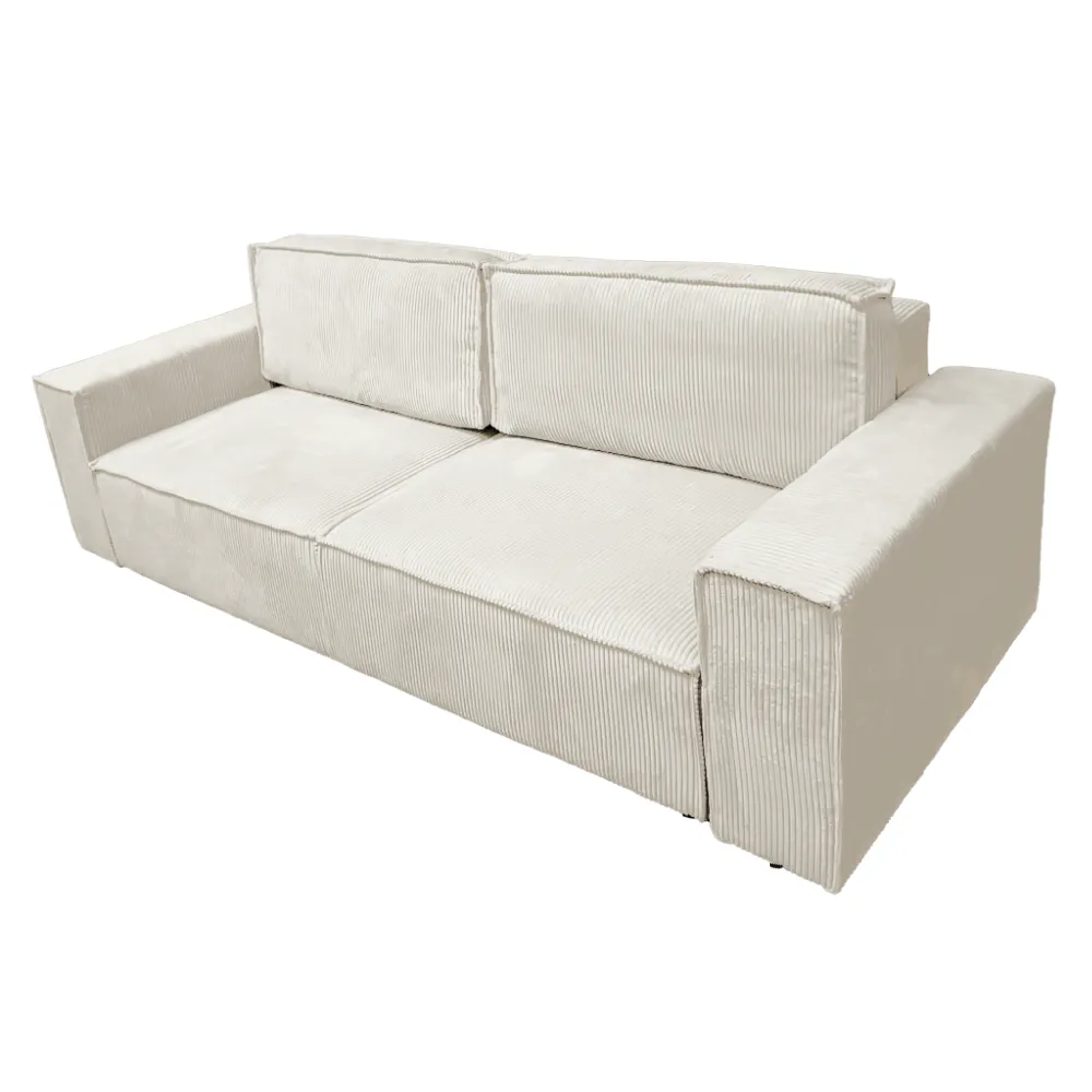 Rozkládací pohovka, béžová, HARPERA BIG SOFA