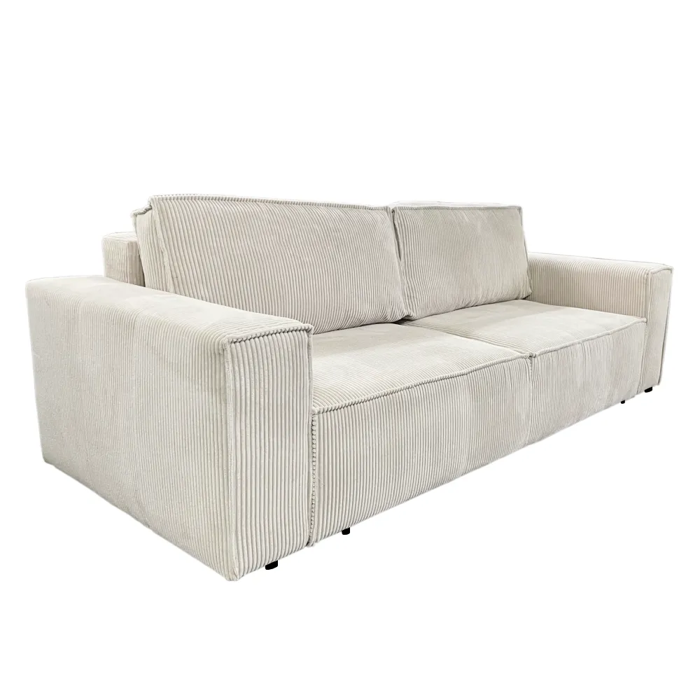 Rozkládací pohovka, béžová, HARPERA BIG SOFA