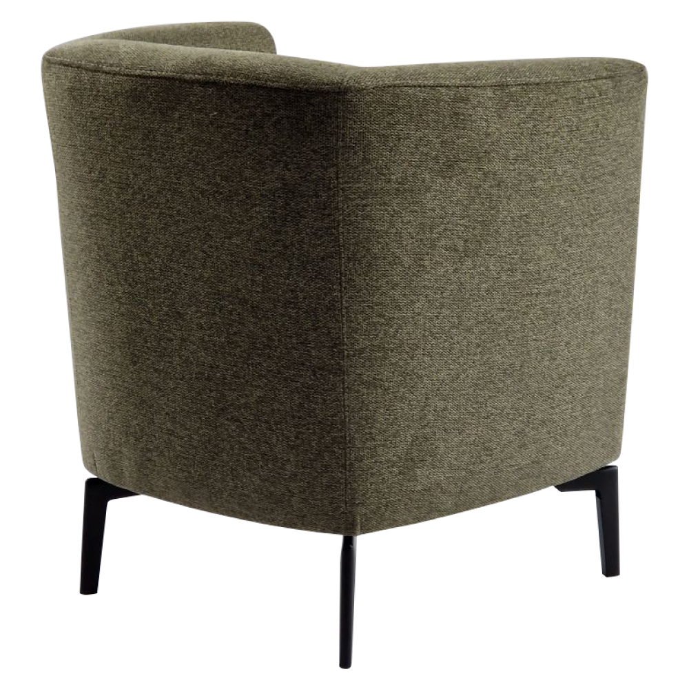 Designové křeslo, zelená/černá, KAPY