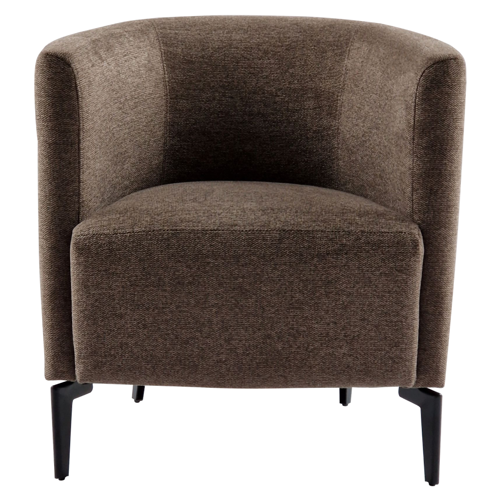 Designové křeslo, hnědá/černá, KAPY