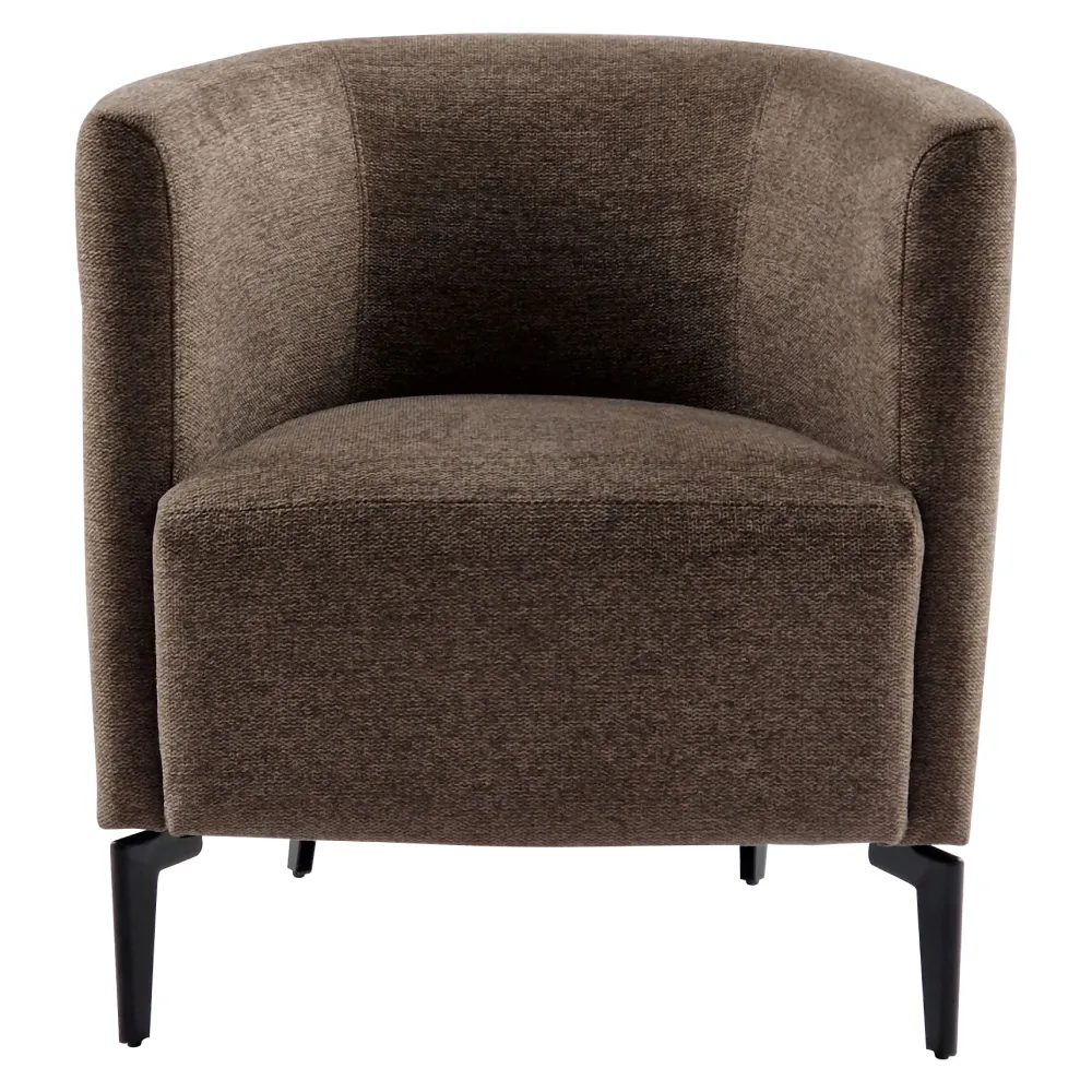 Designové křeslo, hnědá/černá, KAPY