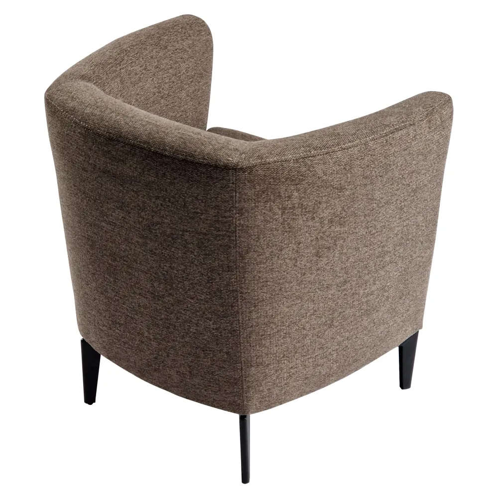 Designové křeslo, hnědá/černá, KAPY