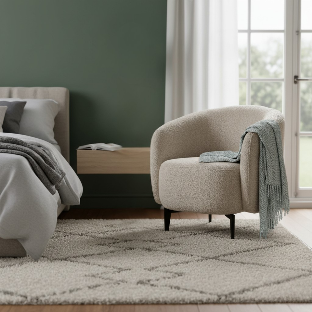 Křeslo, béžová/černá, PRESO