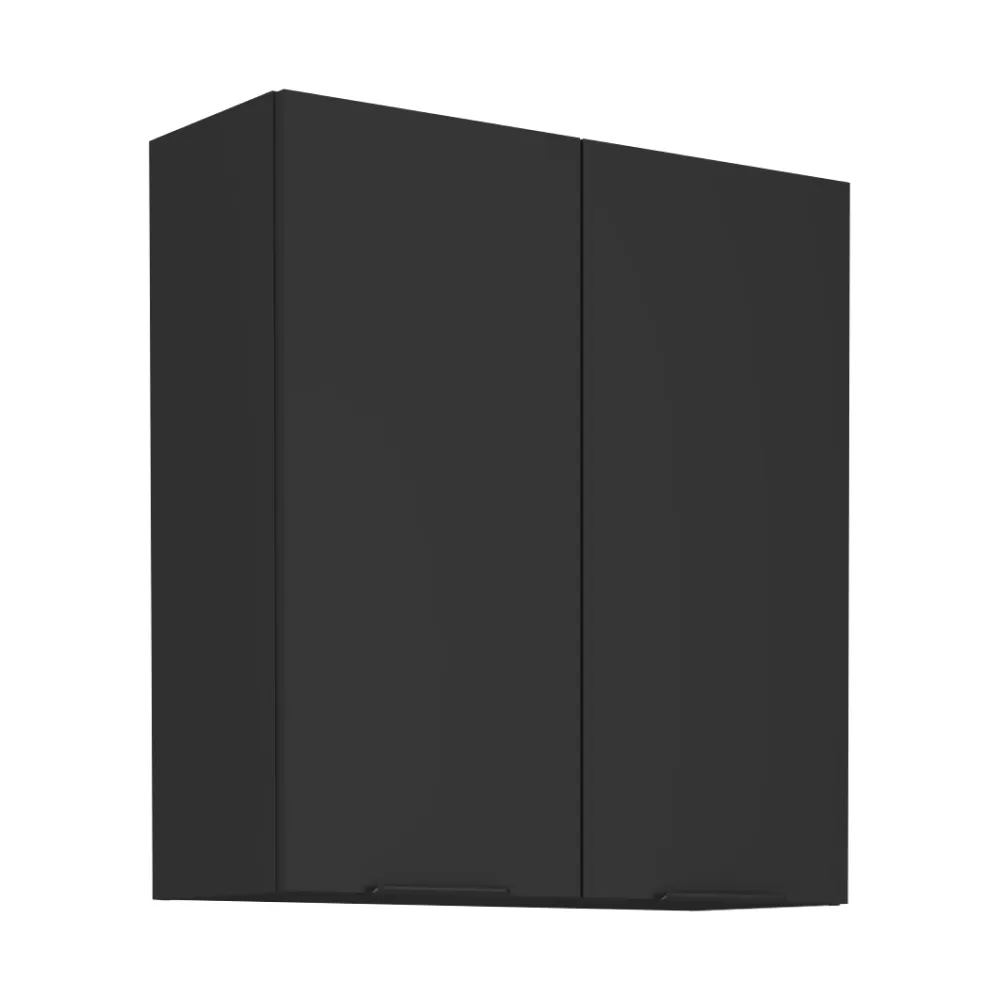 Horní skříňka, černá, SIBER 80 G-90 2F
