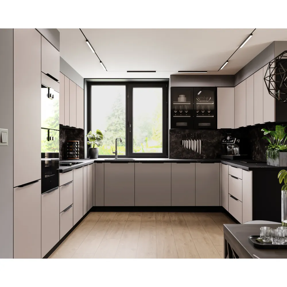 Horní skříňka, kašmír/černá, ARAKA 80 NAGU-36 1F