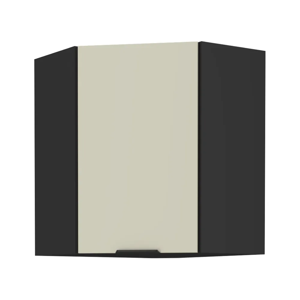 Horní rohová skříňka, kašmír/černá, ARAKA 60x60 GN-72 1F