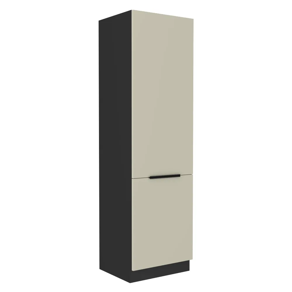 Vysoká skříňka, kašmír/černá, ARAKA 60 DK-210 2F