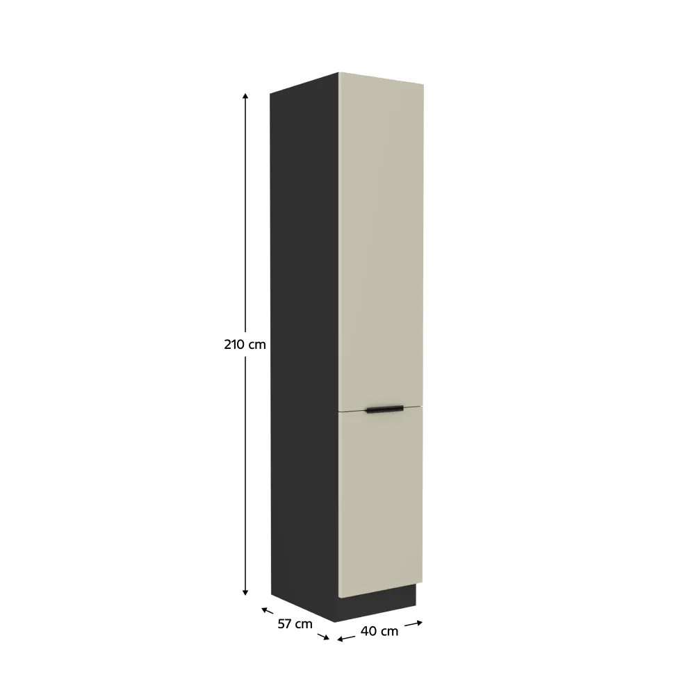 Vysoká skříňka, kašmír/černá, ARAKA 40 DK-210 2F