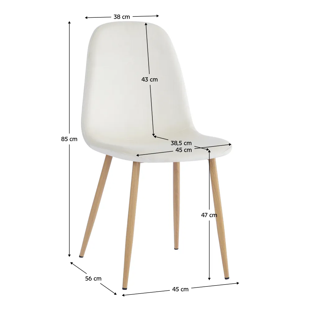 Židle, béžová Dulux Velvet látka/buk, LEGA NEW