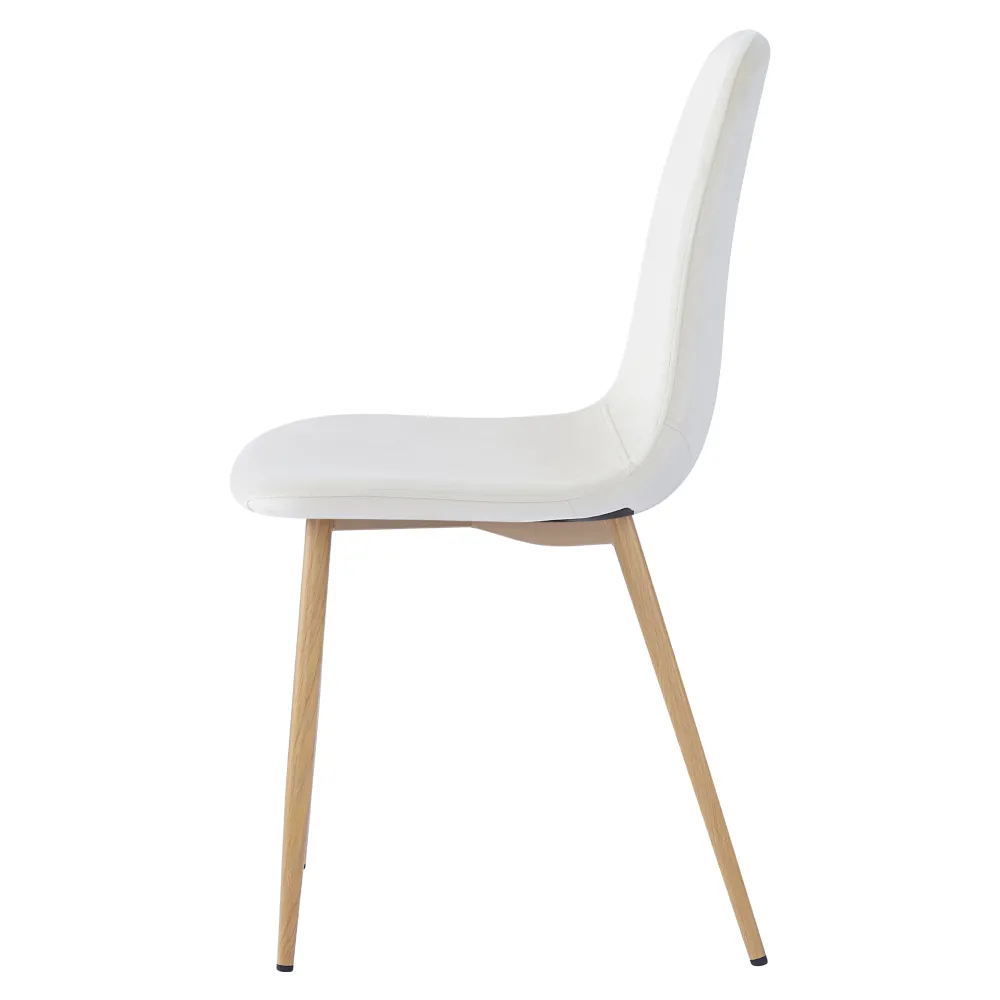 Židle, béžová Dulux Velvet látka/buk, LEGA NEW