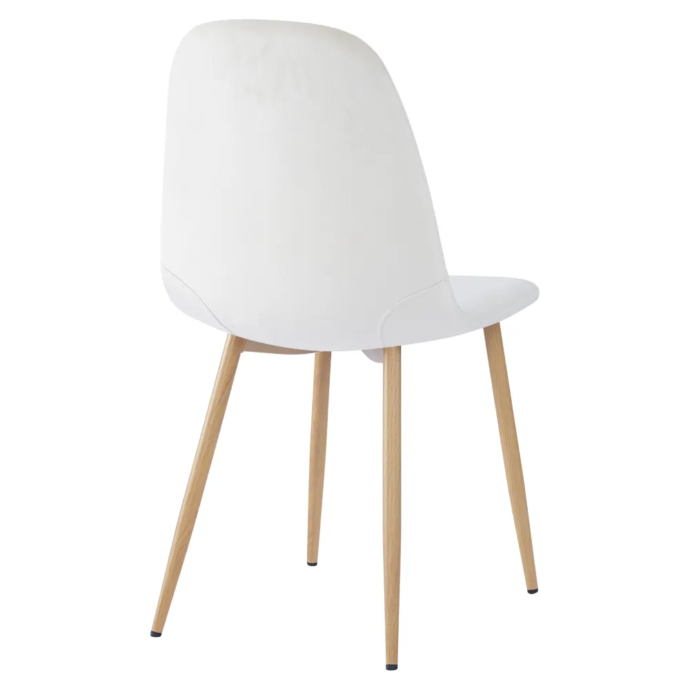 Židle, béžová Dulux Velvet látka/buk, LEGA NEW