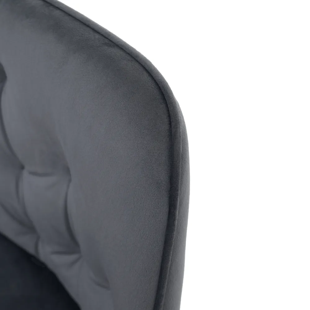 Designové křeslo, šedá Velvet látka, VERIO