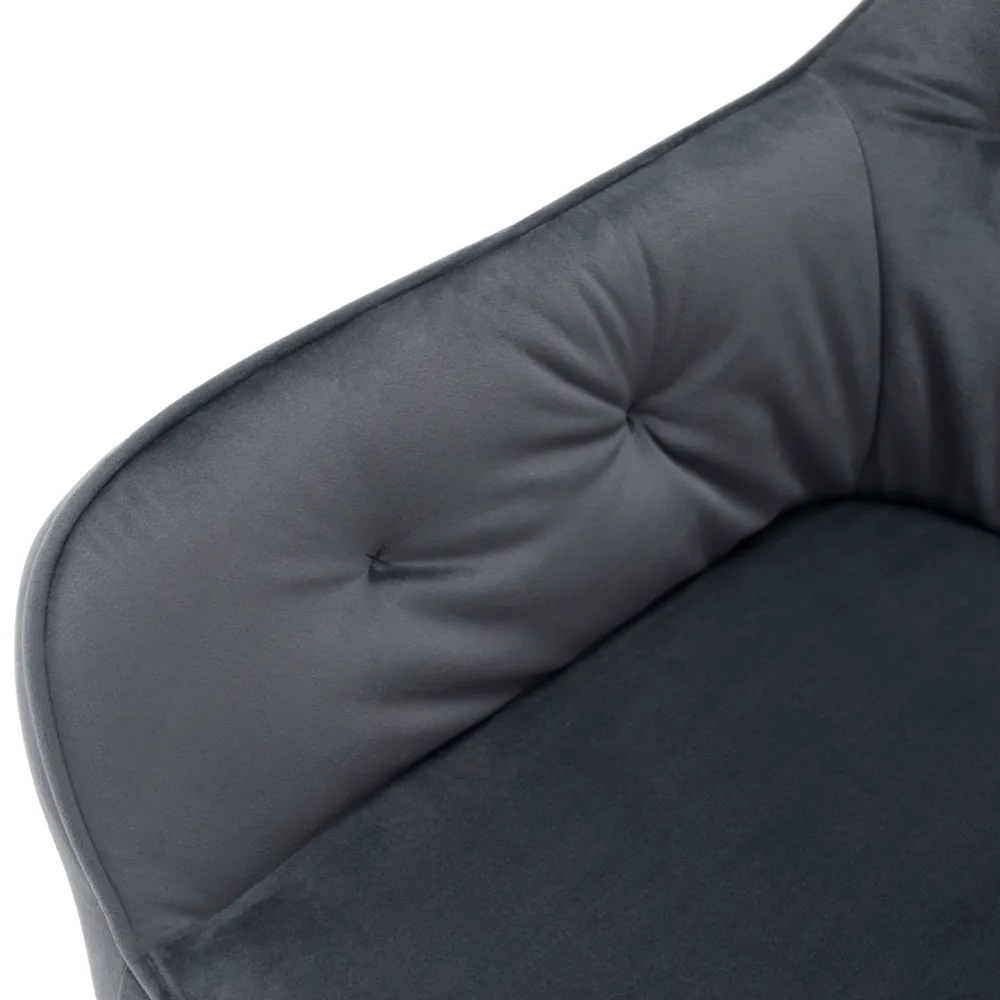 Designové křeslo, šedá Velvet látka, VERIO