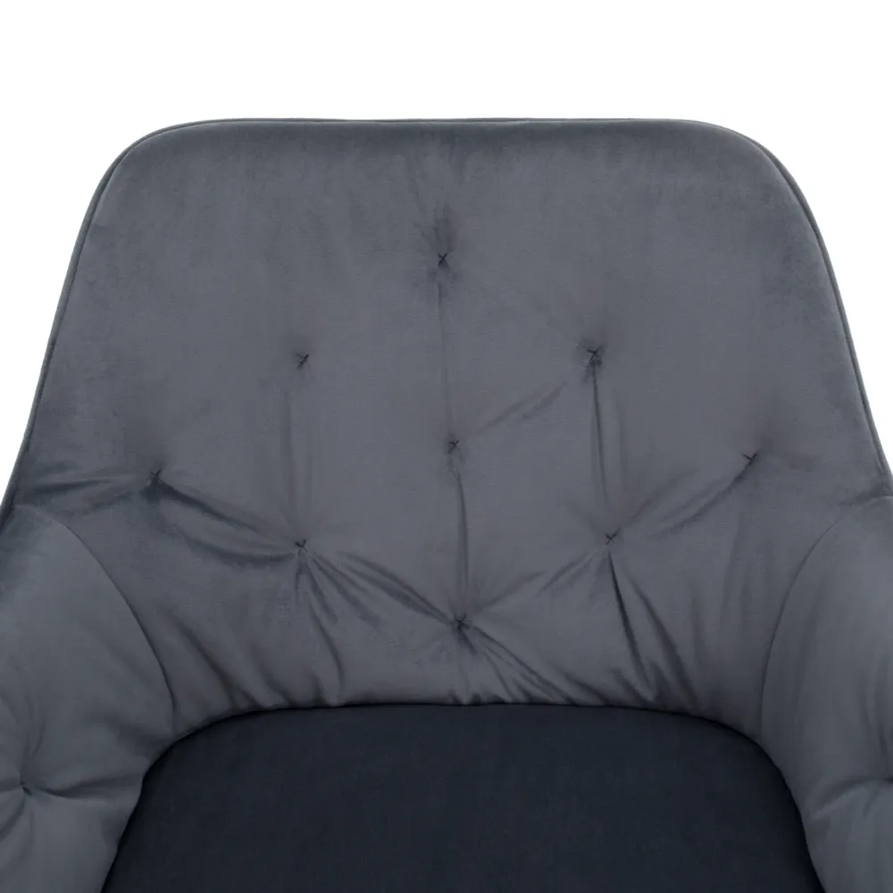 Designové křeslo, šedá Velvet látka, VERIO