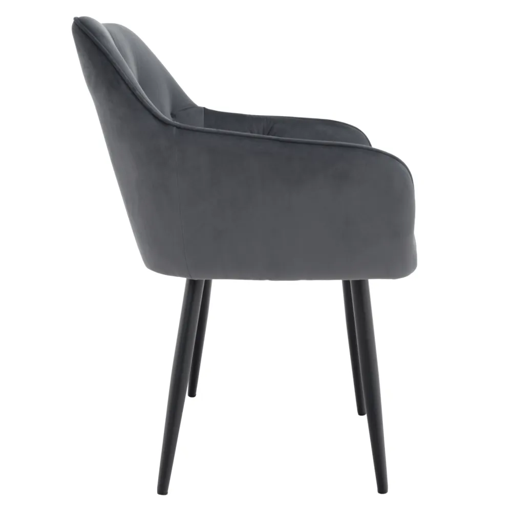 Designové křeslo, šedá Velvet látka, VERIO
