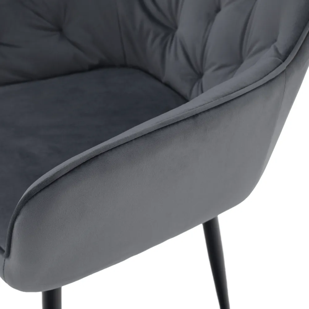 Designové křeslo, šedá Velvet látka, VERIO