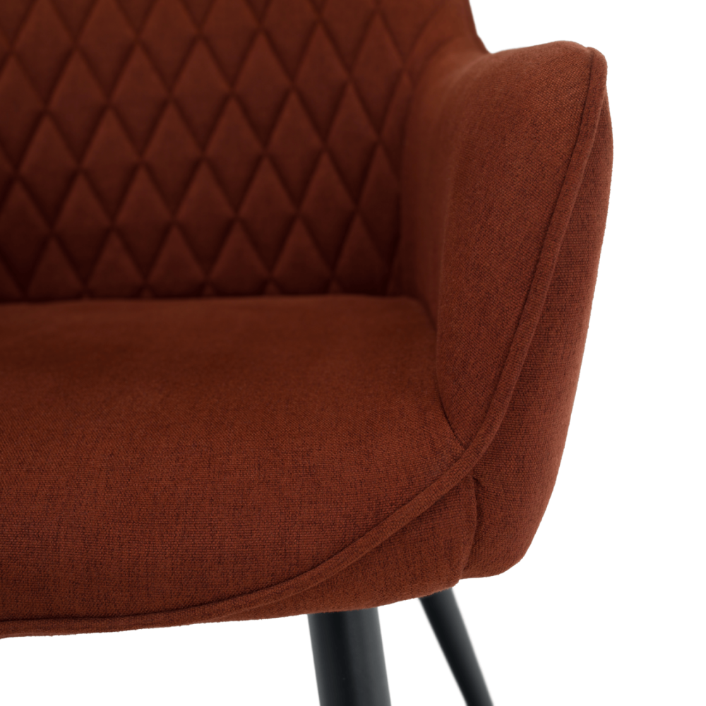 Designové křeslo, hnědá/černá, OSKOR