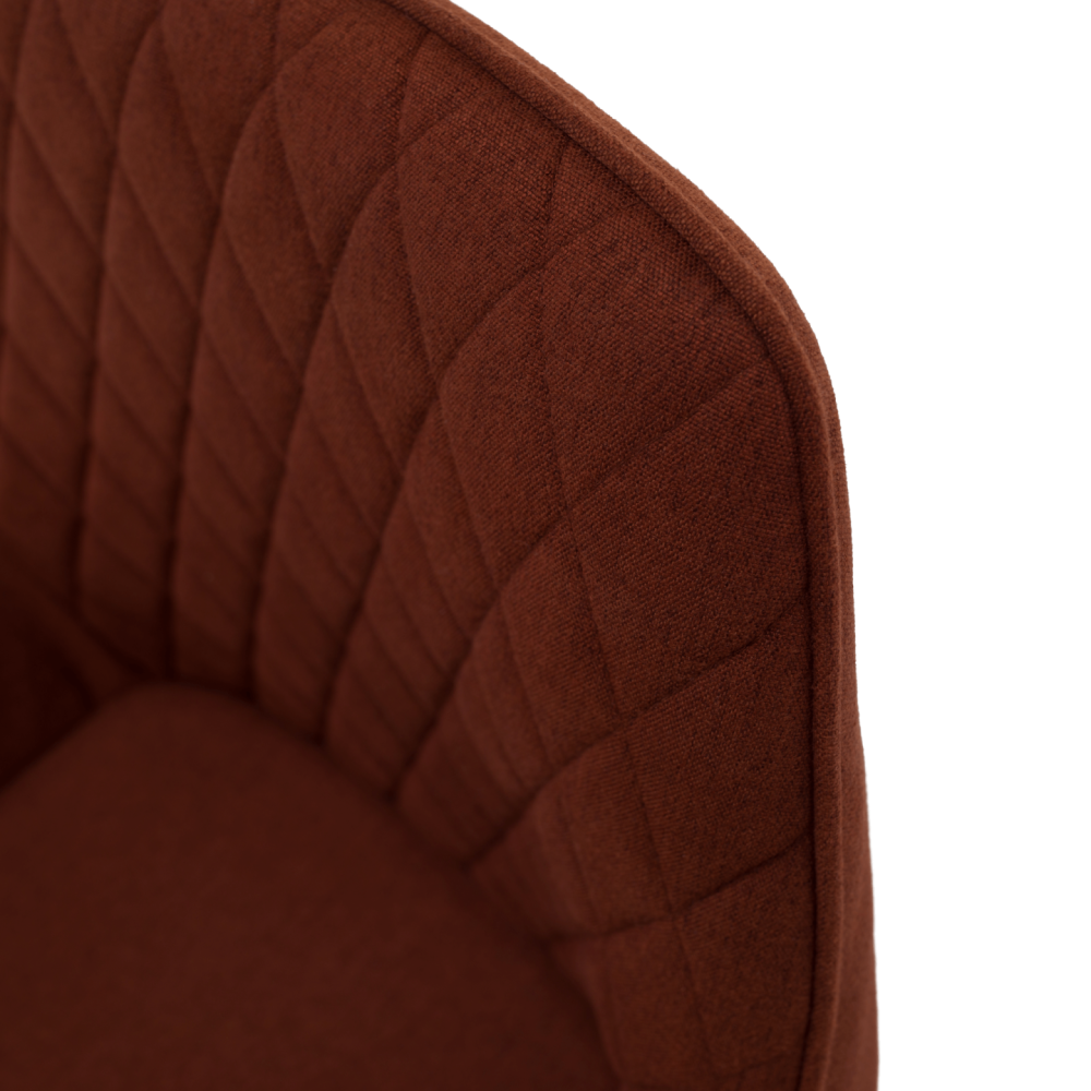 Designové křeslo, hnědá/černá, OSKOR