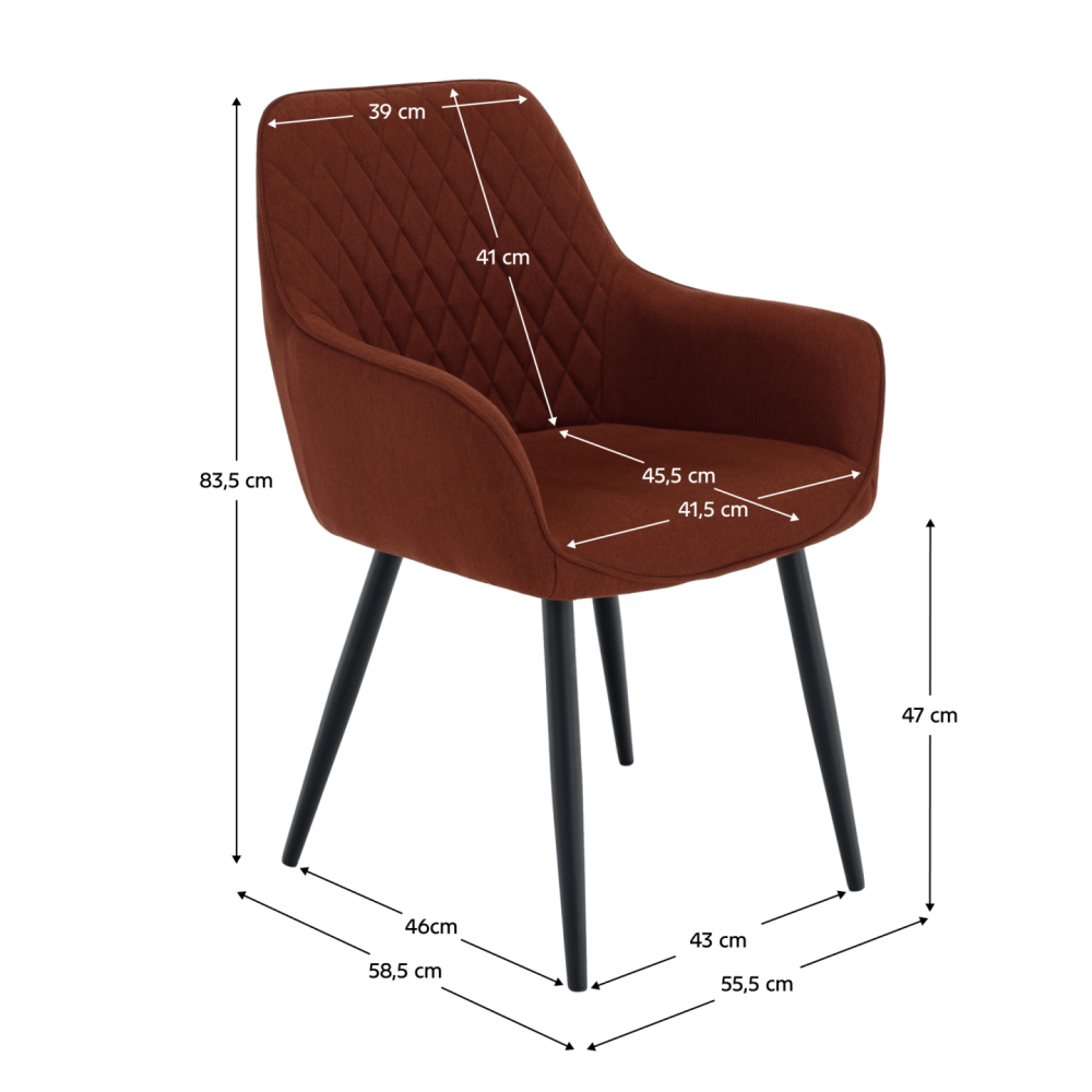 Designové křeslo, hnědá/černá, OSKOR