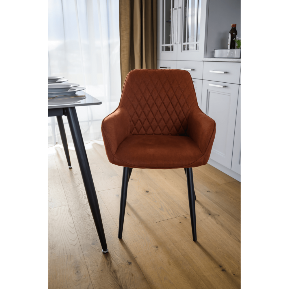 Designové křeslo, hnědá/černá, OSKOR