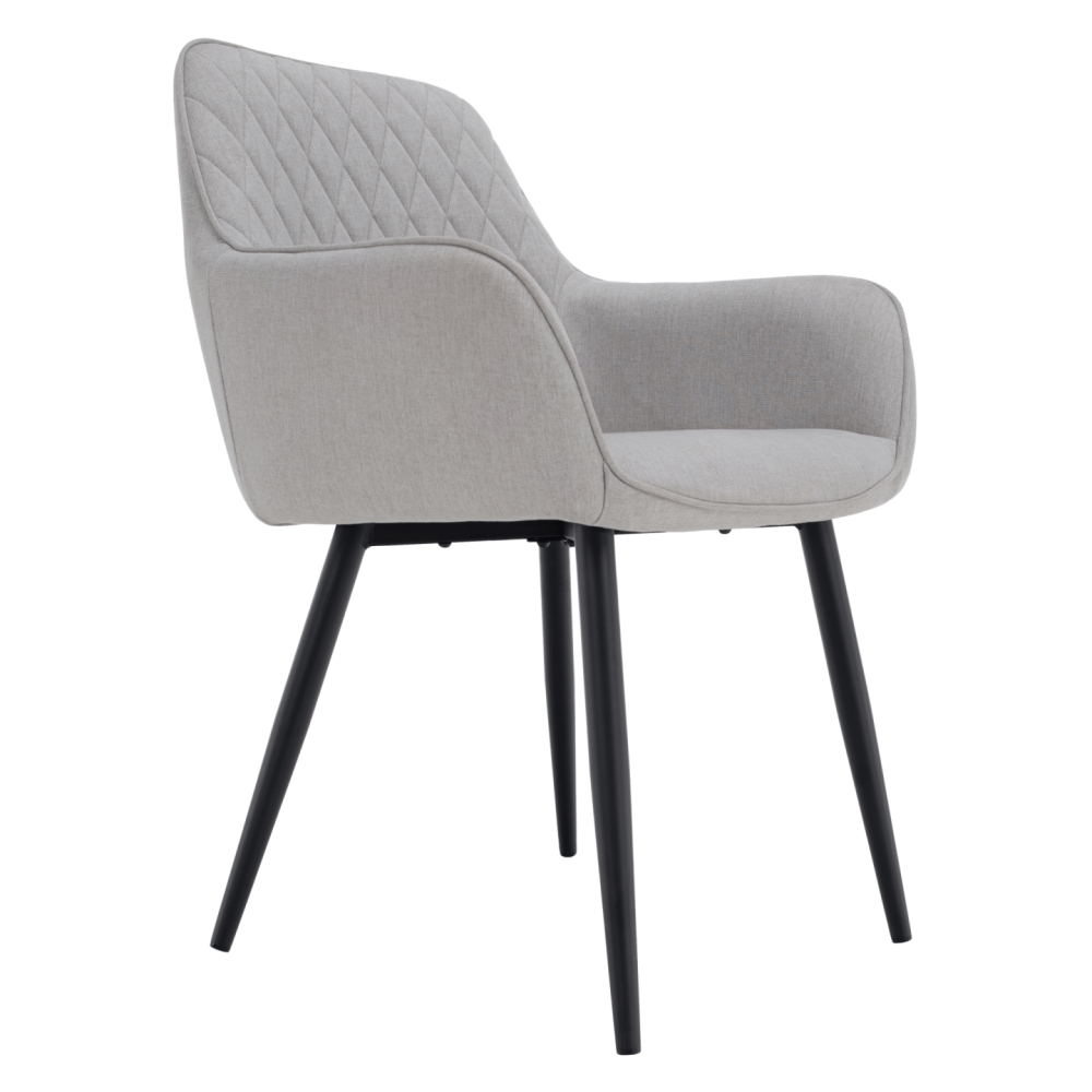Designové křeslo, světle šedá/černá, OSKOR