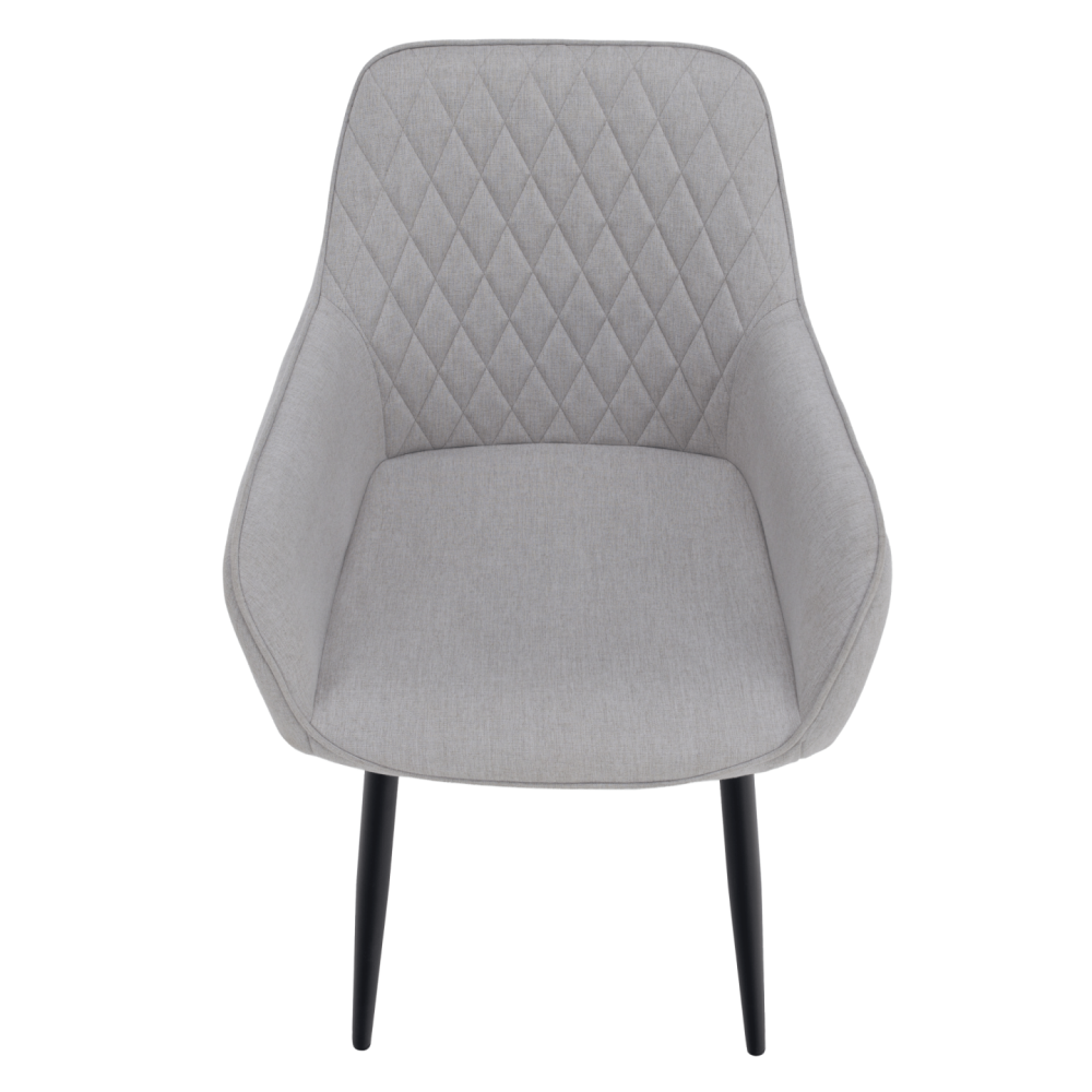 Designové křeslo, světle šedá/černá, OSKOR