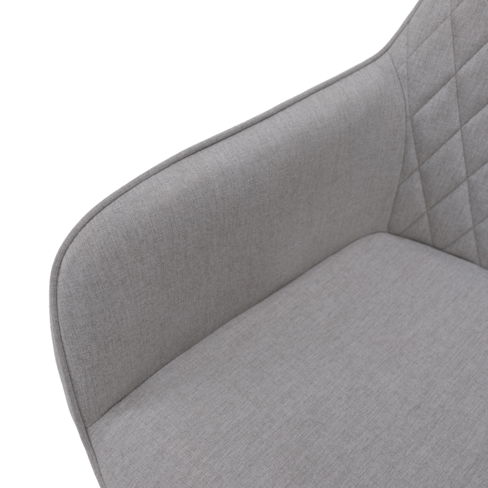 Designové křeslo, světle šedá/černá, OSKOR