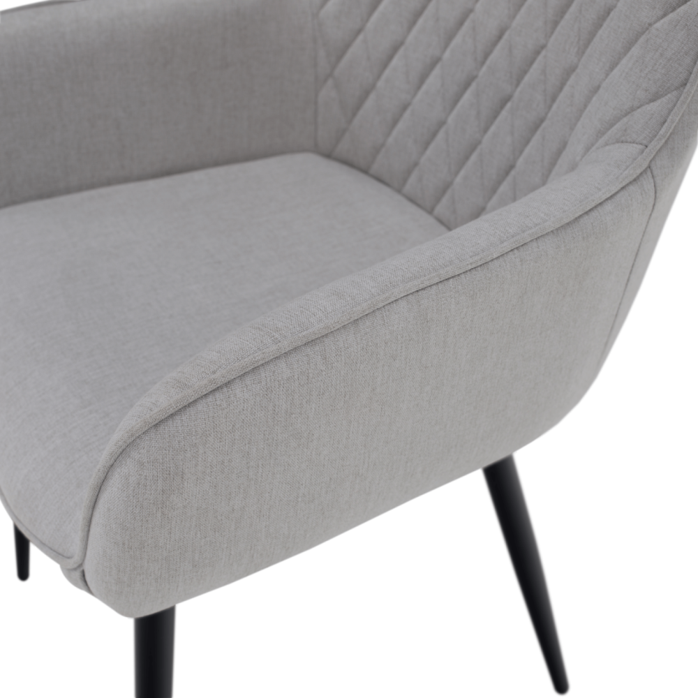 Designové křeslo, světle šedá/černá, OSKOR