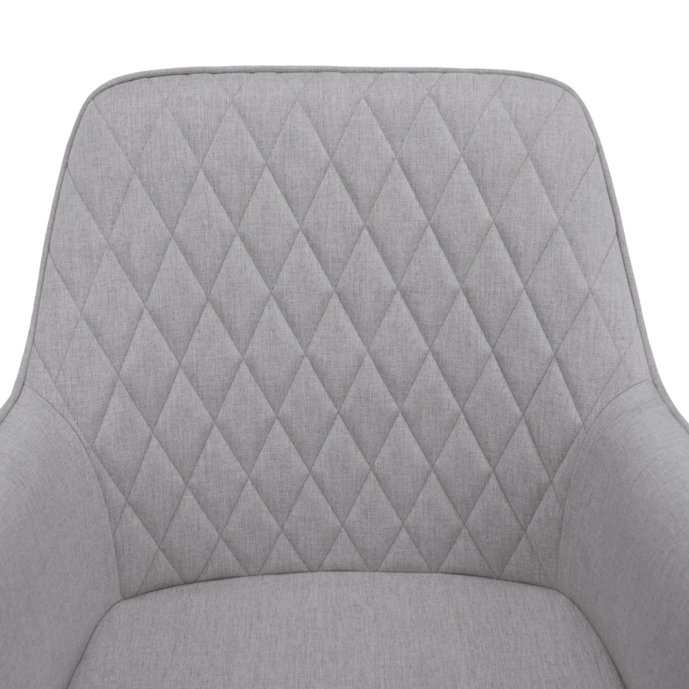 Designové křeslo, světle šedá/černá, OSKOR
