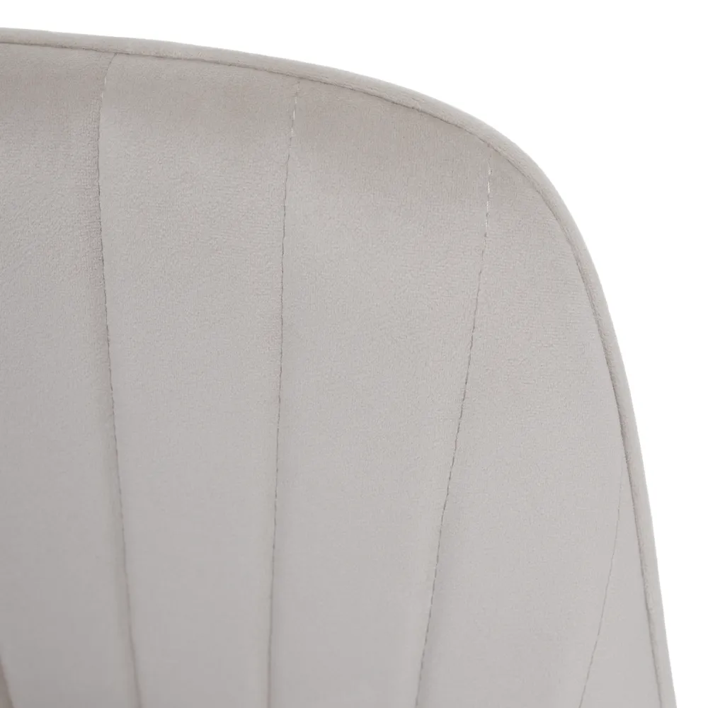 Designové křeslo, béžovošedá Velvet látka, AURIL