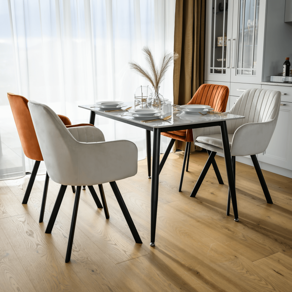 Designové křeslo, terakota Velvet látka, AURIL