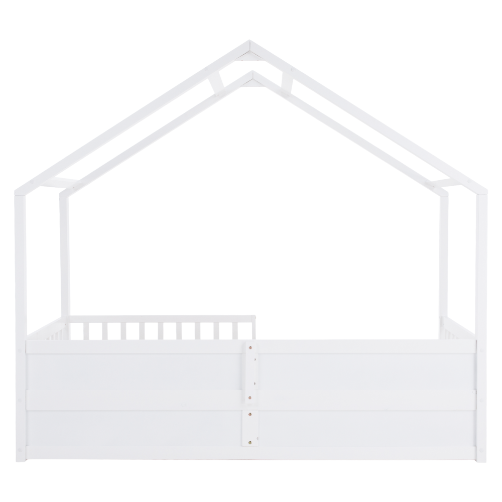 Montessori postel, 90x200, bílá, masiv, BIANKA