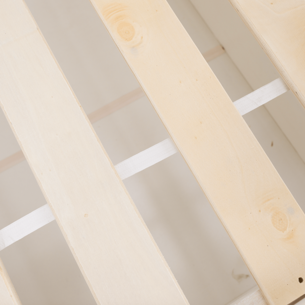 Montessori postel, 90x200, bílá, masiv, BIANKA