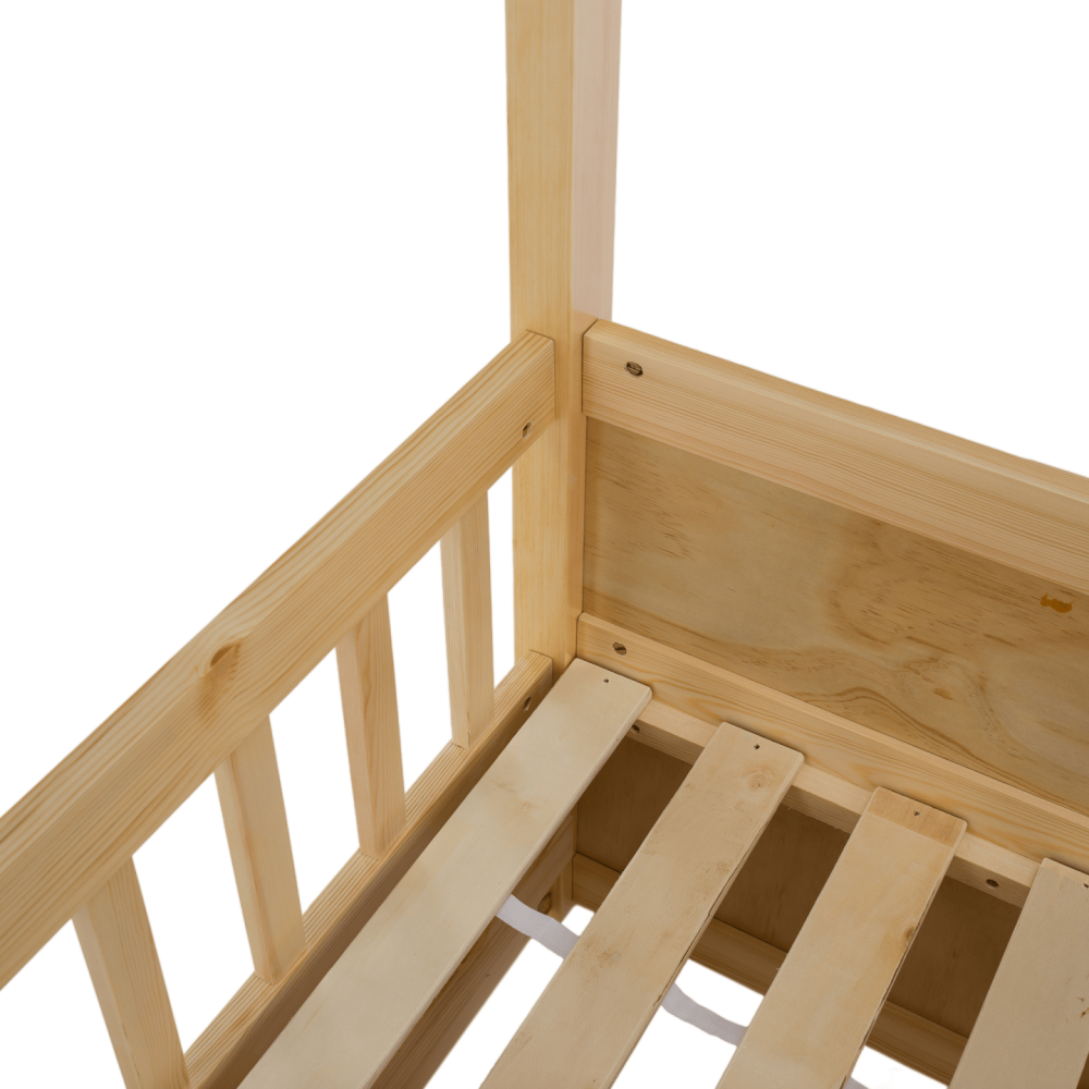 Montessori postel, 90x200, přírodní, masiv, BIANKA