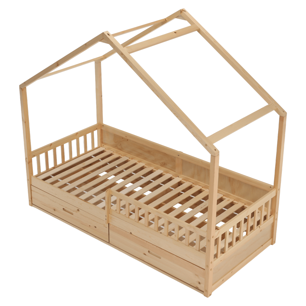 Montessori postel, 90x200, přírodní, masiv, BIANKA