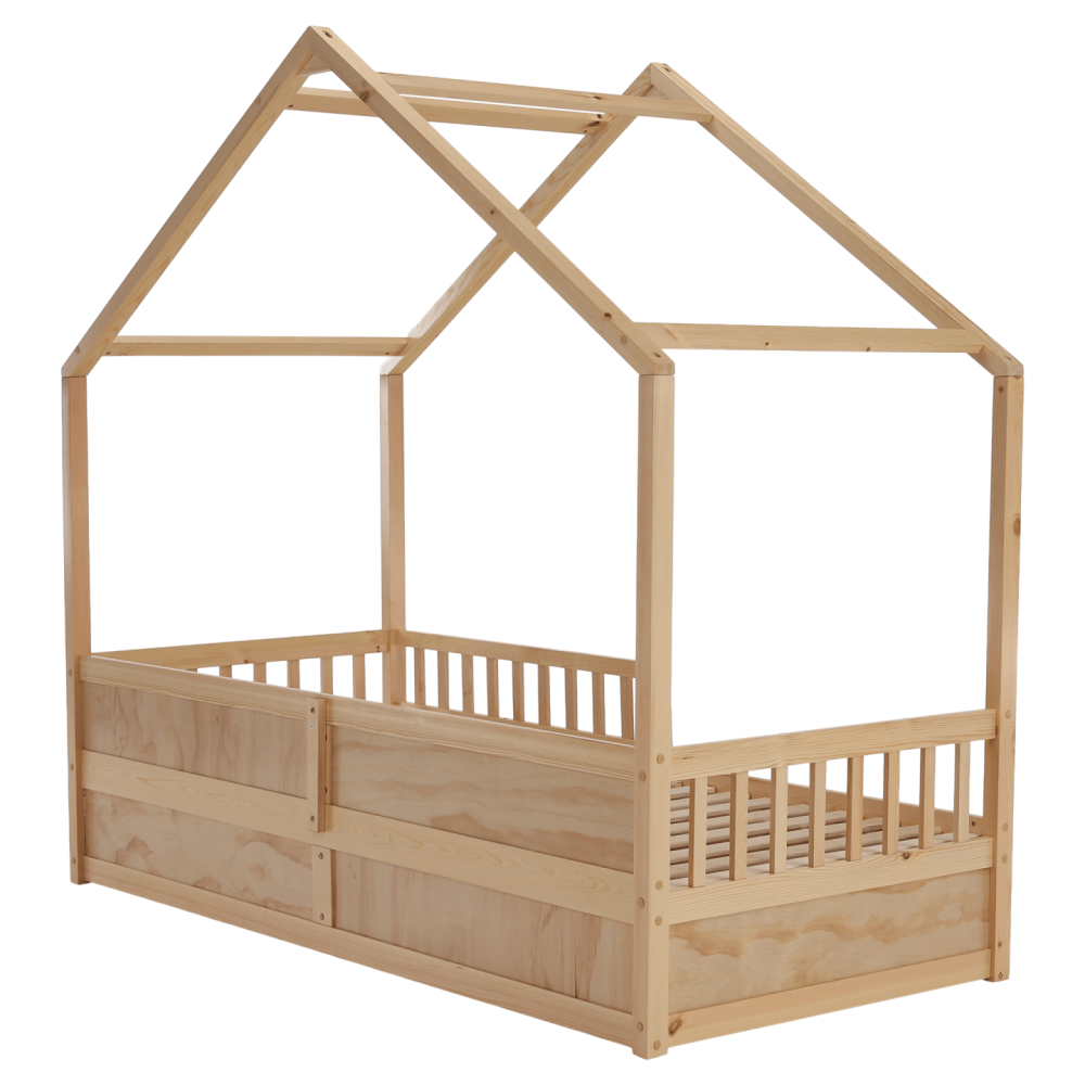 Montessori postel, 90x200, přírodní, masiv, BIANKA