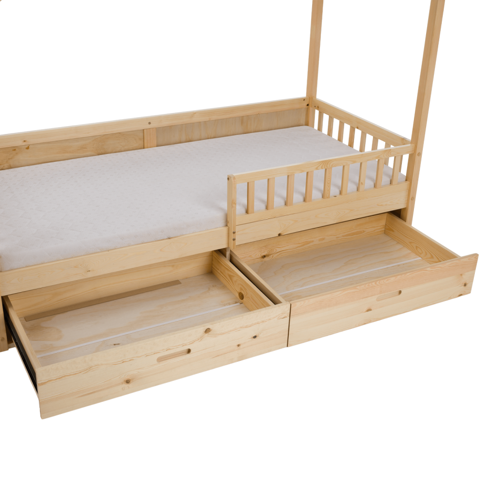 Montessori postel, 90x200, přírodní, masiv, BIANKA