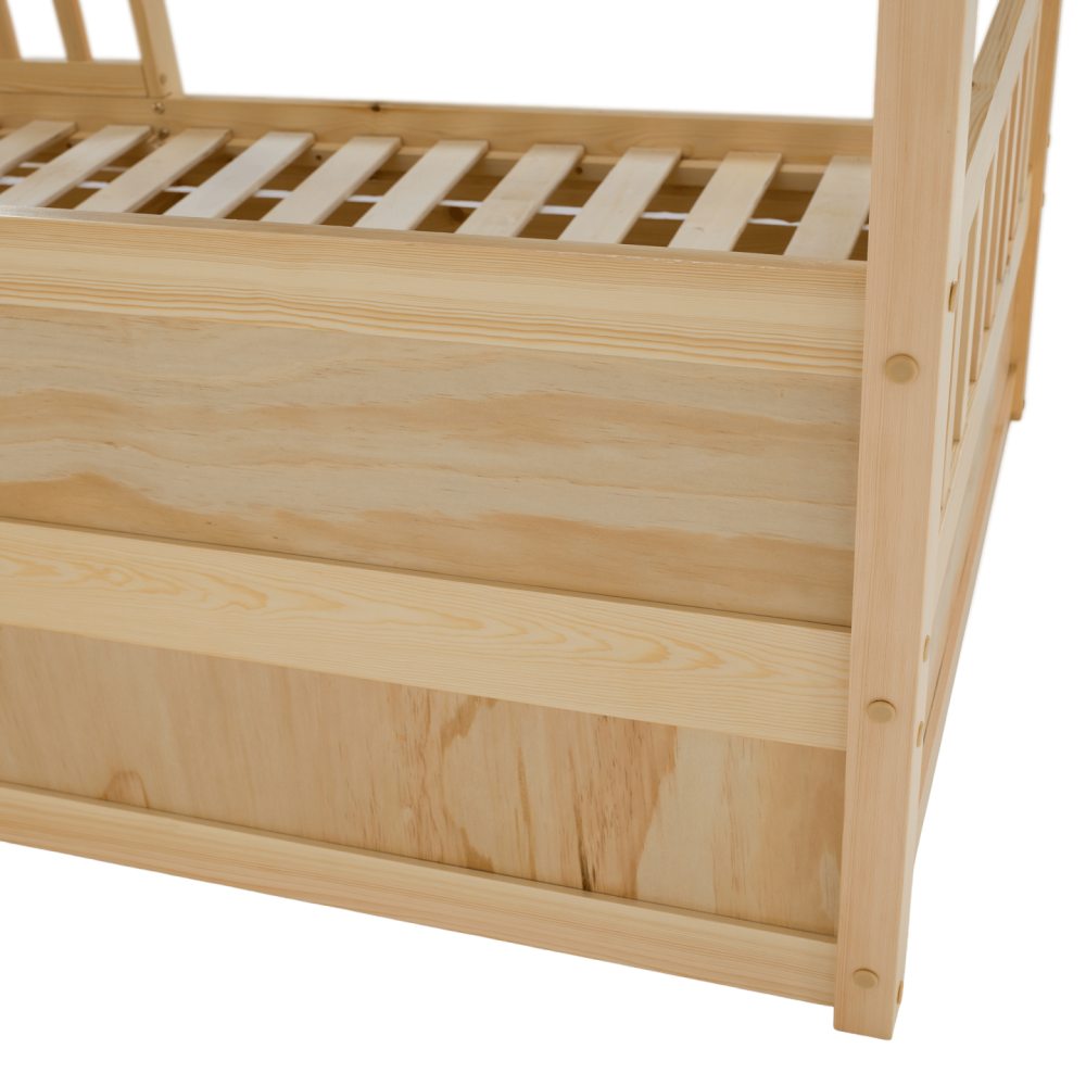 Montessori postel, 90x200, přírodní, masiv, BIANKA