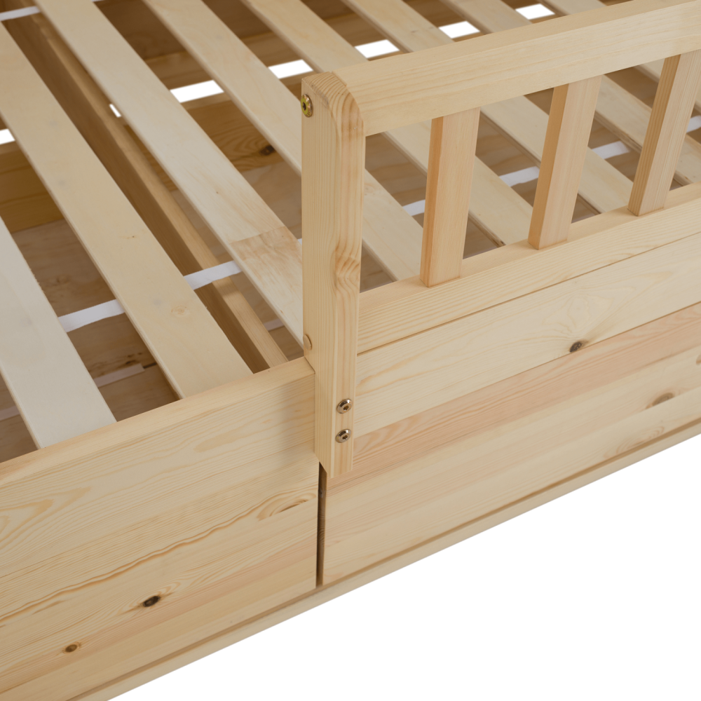 Montessori postel, 90x200, přírodní, masiv, BIANKA