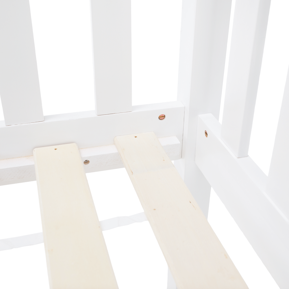 Montessori patrová postel, bílá, VENITA TYP 2