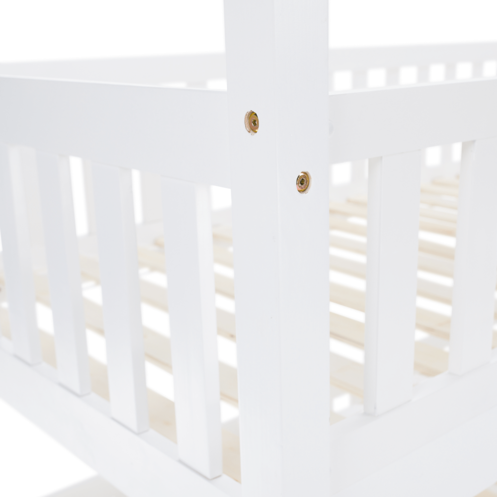 Montessori patrová postel, bílá, VENITA TYP 2